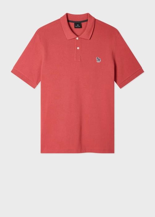 Soft Pink Organic Cotton Zebra Polo Shirt