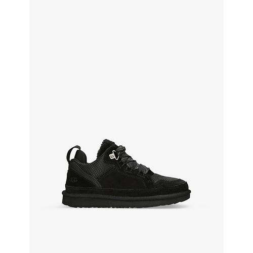 Girls Black Kids K Lowmel Logo-embroidered Suede Low-top Trainers 6-10 Years 1.5