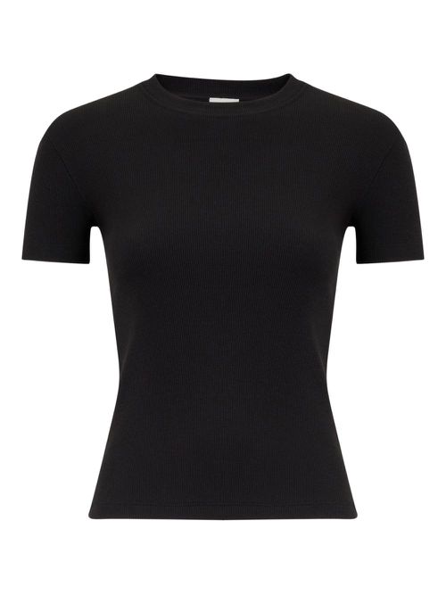 Nanushka Axton cropped T-shirt - Black