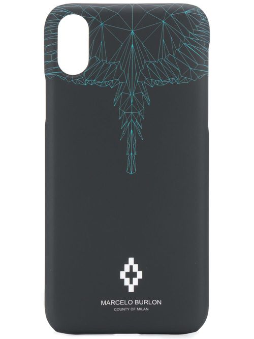 Printed Iphone X case - Black