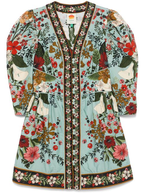 Beauty Bouquet mini dress - Blue