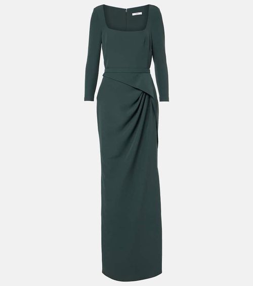 Mahir draped crêpe gown