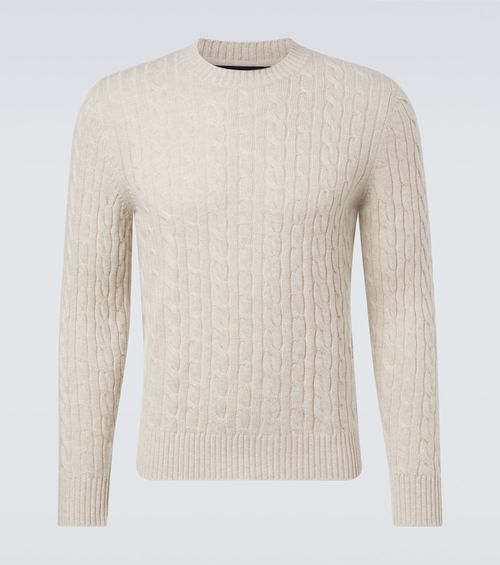 Cable-knit cashmere sweater