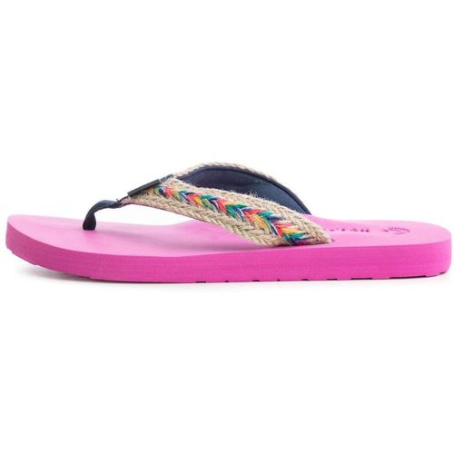 Weird Fish Women's Adila Braided Flip Flops in Bright Pink