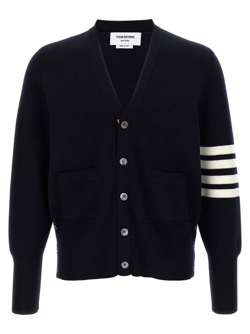 4-bar Wool Cardigan