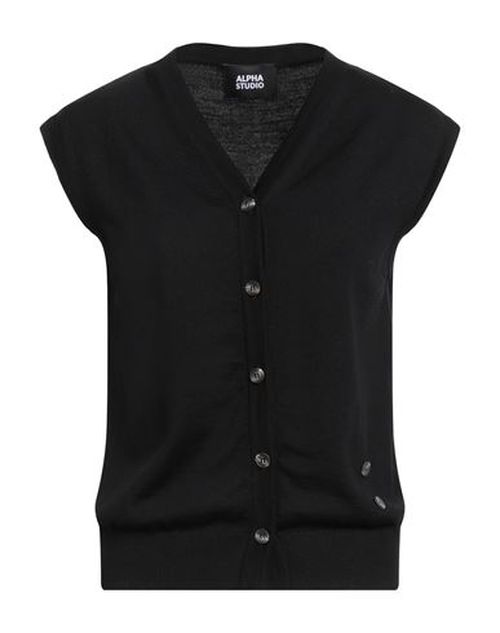 Woman Cardigan Black Size 4 Merino Wool