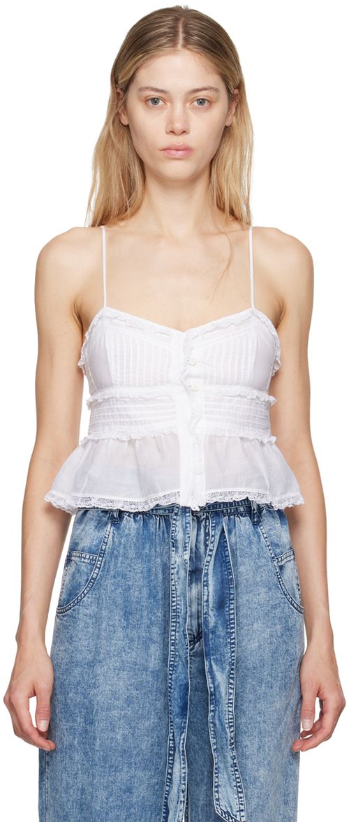 Isabel Marant Etoile White Gloria Camisole