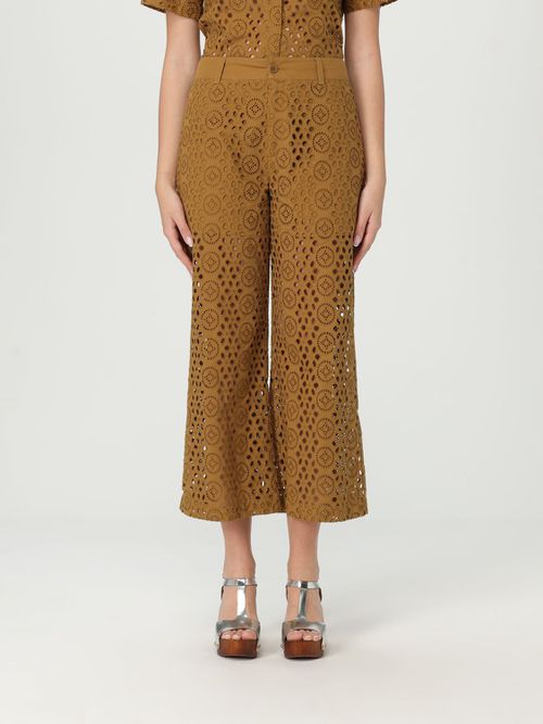 Pants LIU JO Woman color Camel