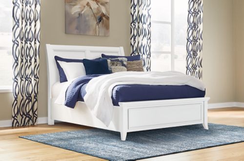 Bambori King Sleigh Bed, Dark Brown
