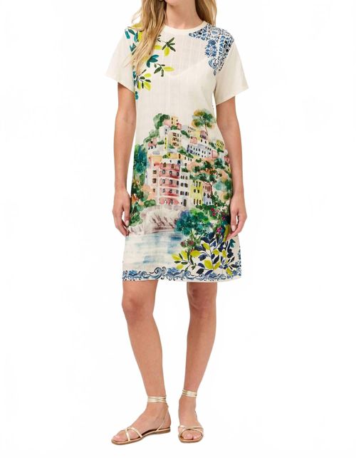 Crew Neck Tee Dress In Ondora