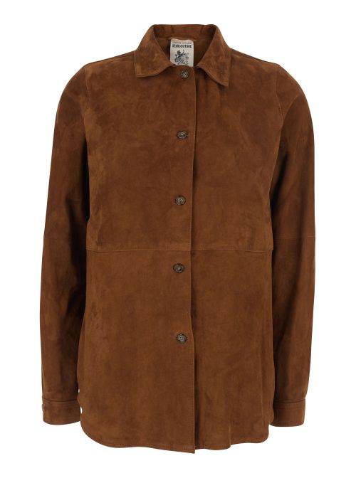 Suede Shirt — Brown