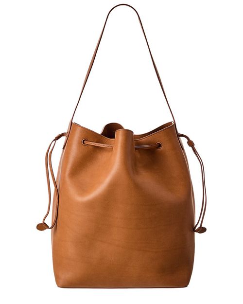 Belvedere Leather Bucket Bag