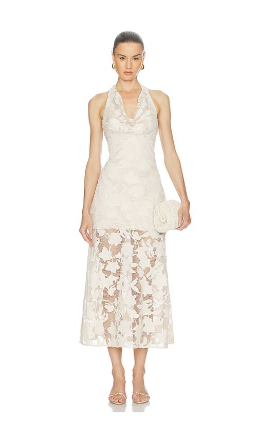 AMUR Calypso Cowl Dress in Ivory. 00. Also , 2, 4, 6, 8