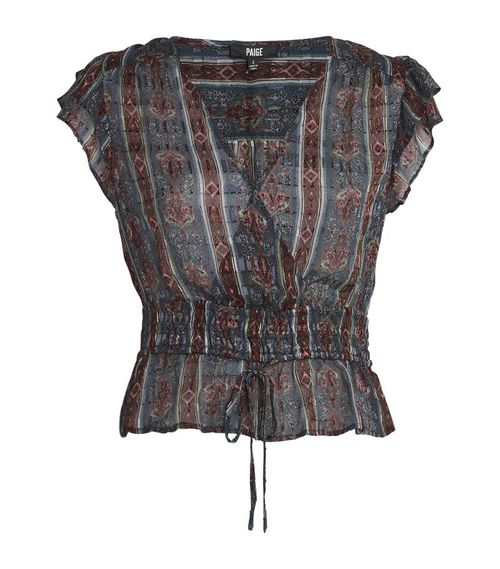 Silk-Blend Pancetta Blouse