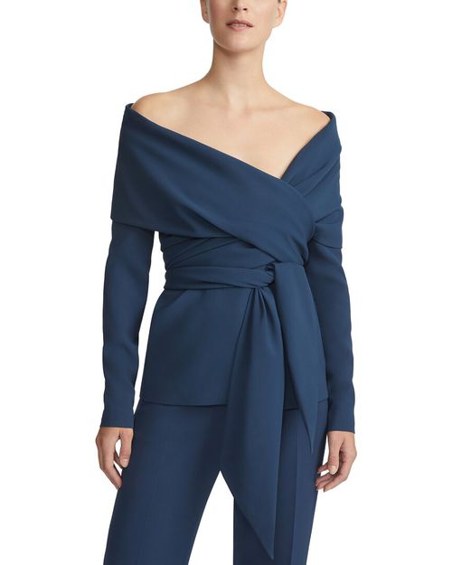 Portrait Collar Wrap Jacket