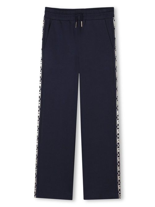 Logo-print track pants - Blue