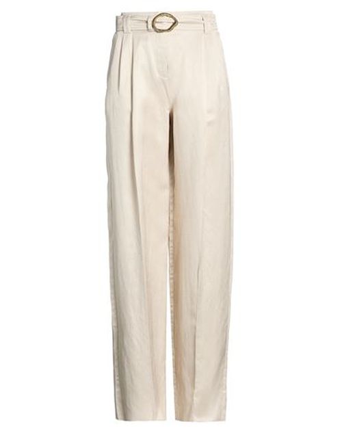 Woman Pants Light grey Size 2 Viscose, Linen