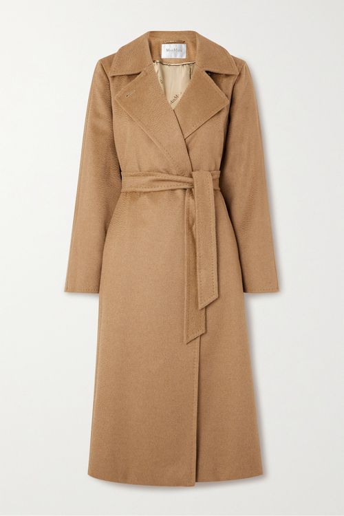 Manuela Icon Belted Camel Hair Coat - Brown