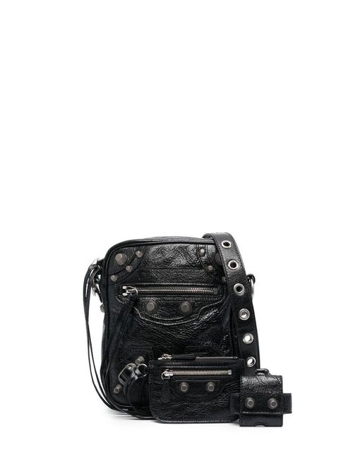 Balenciaga - Black Le Cagole Leather Cross Body Bag - Men's - Calf Leather