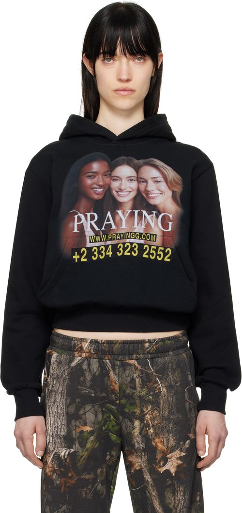 Praying Black 'AI Girls' Hoodie