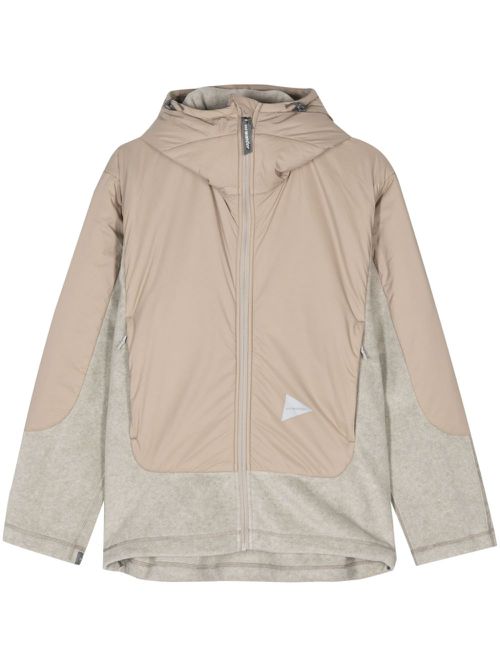 Logo-print jacket - Neutrals