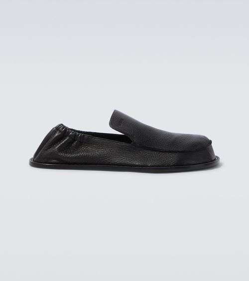 Flex leather loafers