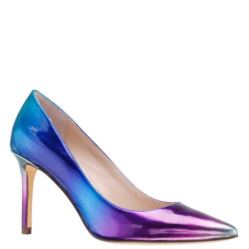 Womens Nina8 Blue Ombre Patent Leatherette High-Heel Classic Pump | Nina Shoe