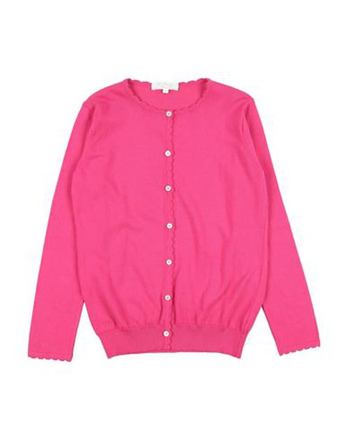 M. ferrari Kid Girl Cardigan Magenta Size 10 Cotton