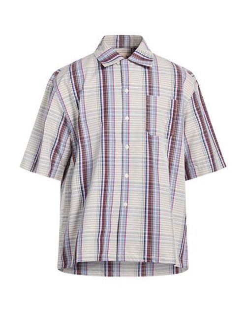 Man Shirt Light grey Size 38 Cotton