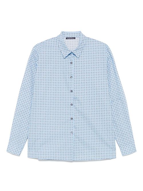 LAURA-URBINATI patterned shirt - Blue