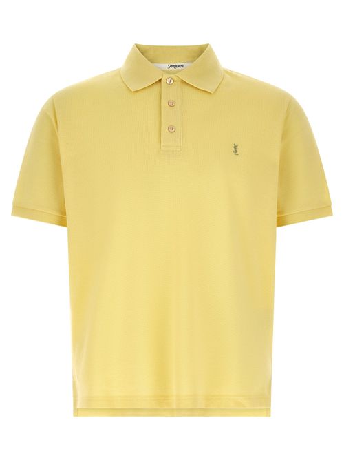 Cotton Piqué Polo Shirt — Yellow
