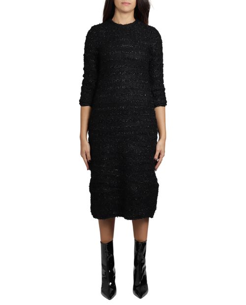 Black Short Buttoned Dress