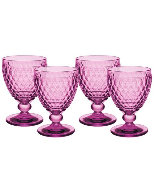 Set of 4 Boston Berry Water Goblets