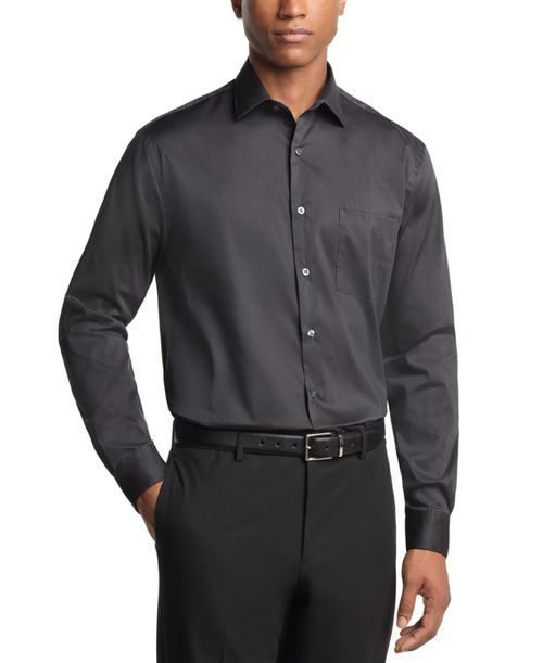 Men's Regular Fit Everyday Defense Dress Shirt - Charcoal