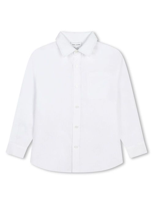 Long-sleeve cotton shirt - White
