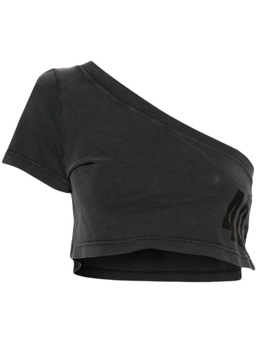 Tuba asymmetric cropped top - Grey