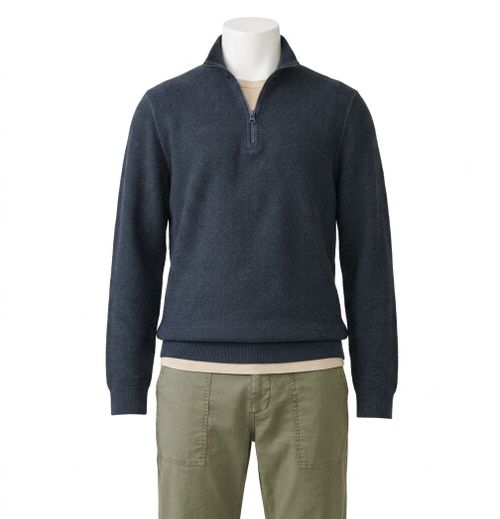 Whitewater 1/4 Zip Sweater In Fjord