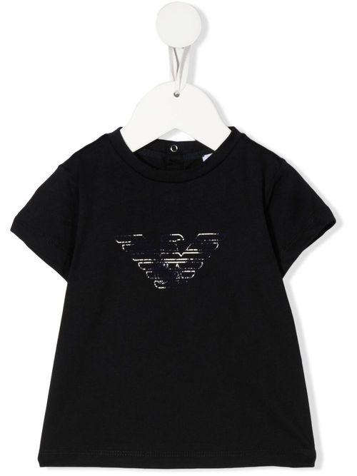 Logo-print cotton T-shirt - Blue