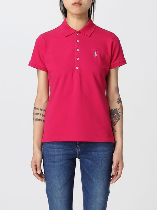 Polo Shirt Women colour Pink