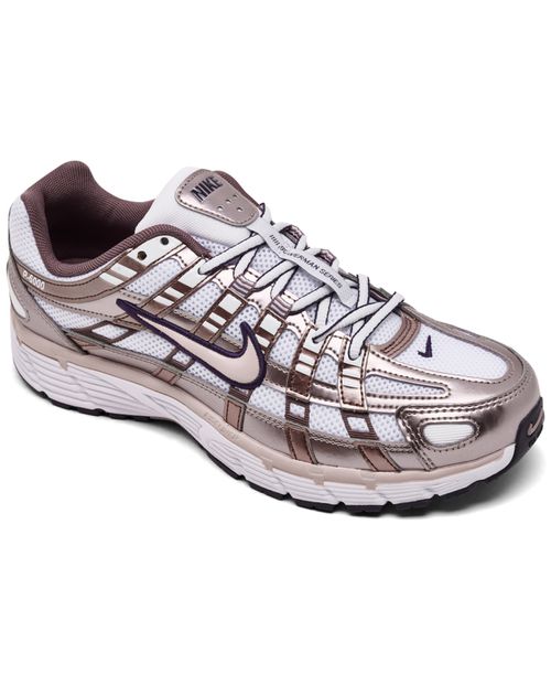 Women's P-6000 Casual Sneakers from Finish Line - White, Purple