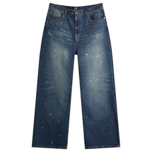 Men's Relaxed H Painter Denim Jeans in Washed Indigo