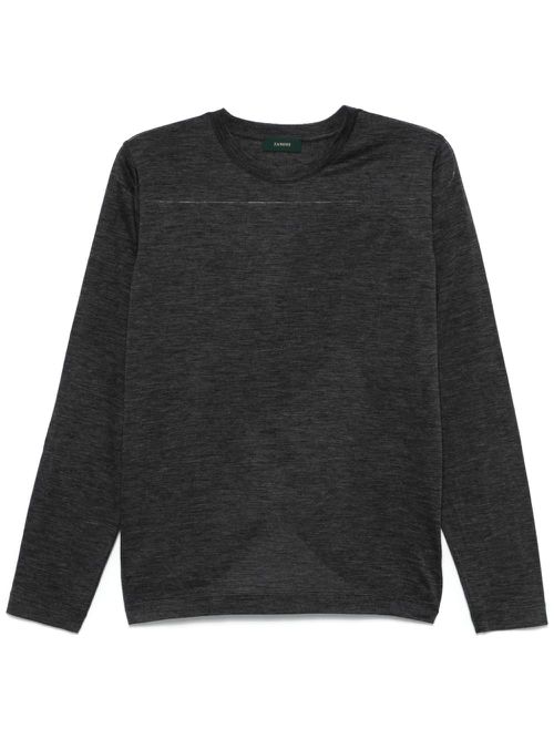 Virgin wool T-shirt - Grey