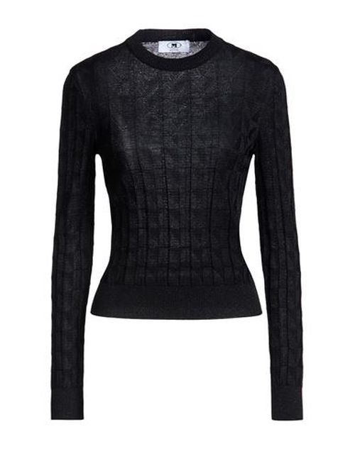 Woman Sweater Black Size L Viscose, Metallic fiber, Polyamide, Polyester, Elastane