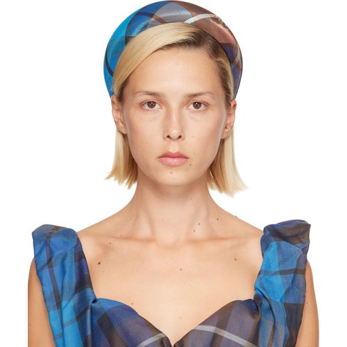 Blue & Brown Wide Headband