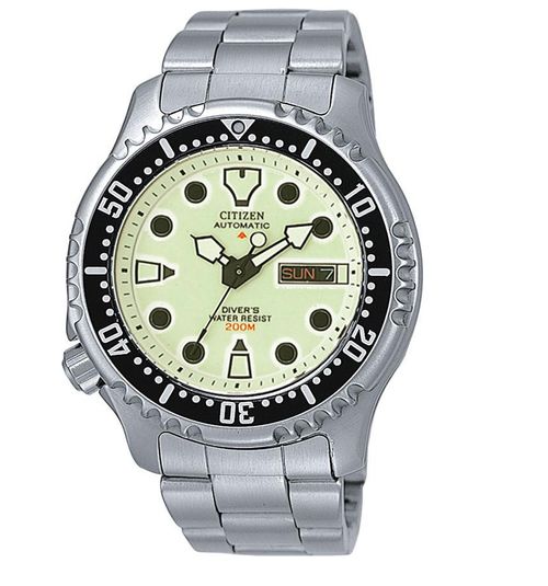 Promaster Marine Automatic Green Dial Mens Watch NY0040-50W