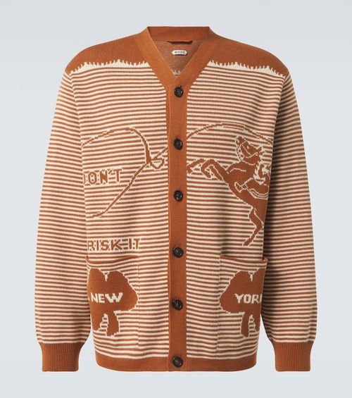 Buckaroo striped cotton cardigan
