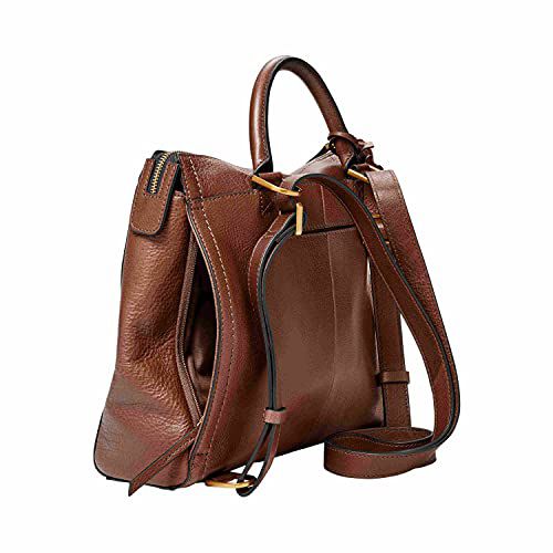 Fossil Women's Parker Leather Convertible Small Backpack Purse Handbag