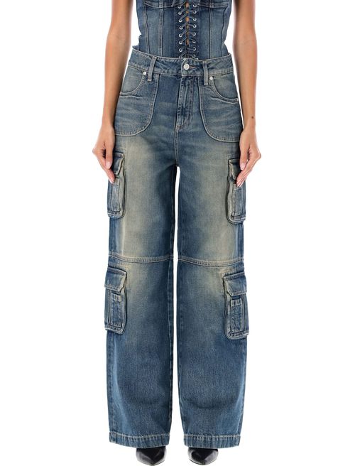 Denim Cargo Trousers