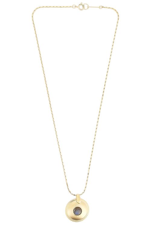 Isabel Marant Lam Short Necklace in Metallic Gold