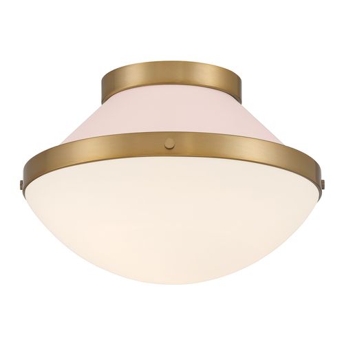 Vibrant Gold + Blush Flush Mount from the Xander Collection